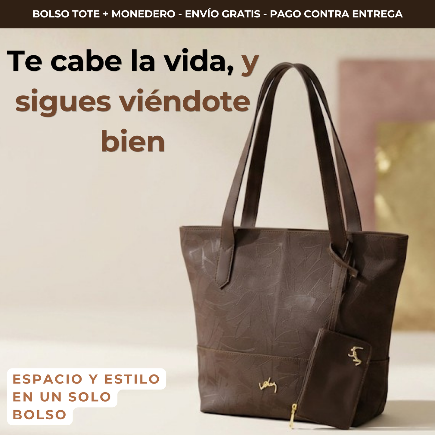 BOLSO TOTE ANALI + MONEDERO